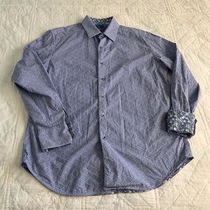 Robert Graham long sleeve flip cuff shirt